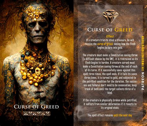 Curse of greed